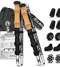 トレッキングポールカーボン製