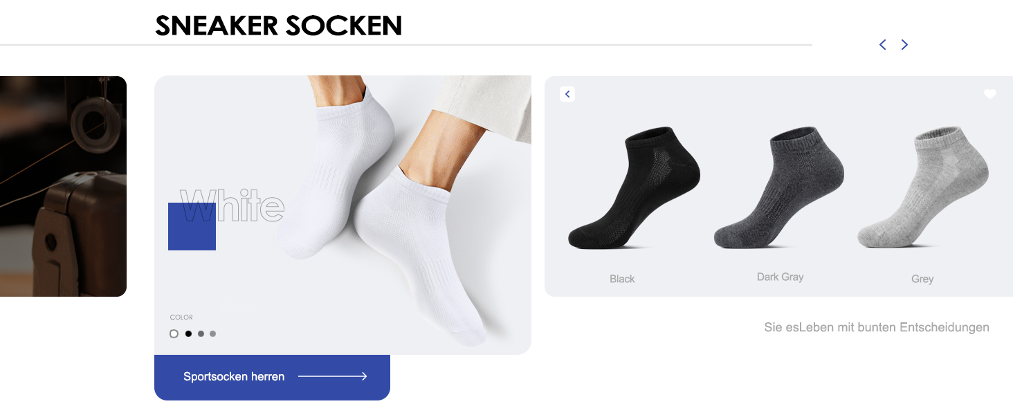 sneaker socken herren 39-42