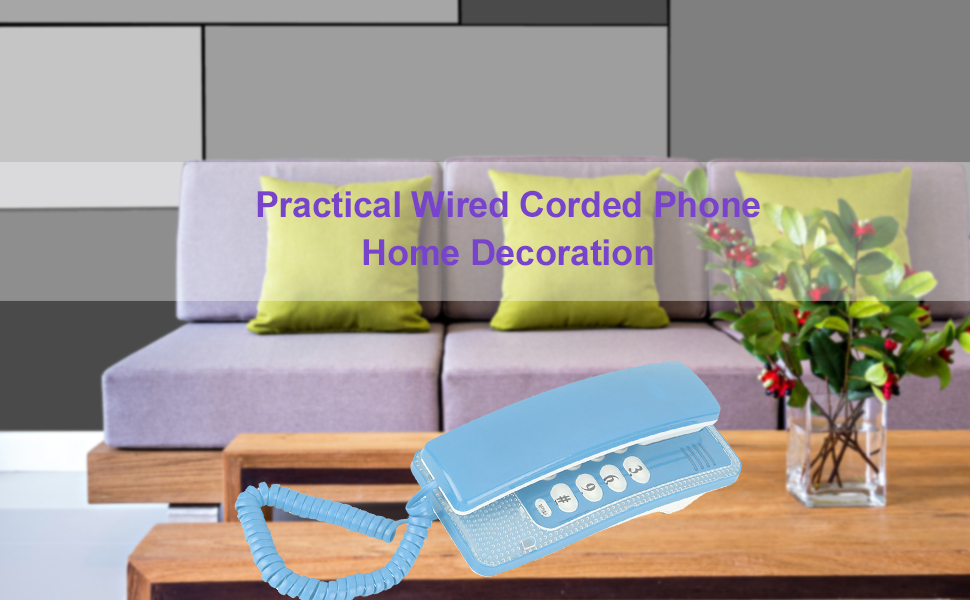 Bewinner Wired Corded Phone, Landline Phone Without Caller