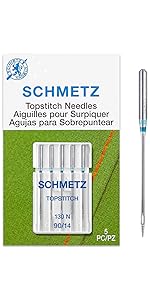 Amazon.com: SCHMETZ Topstitch Sewing Machine Needles