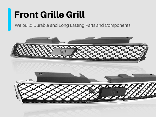 Amazon.com: CarPartsDepot Front Grille Grill Upper Chrome