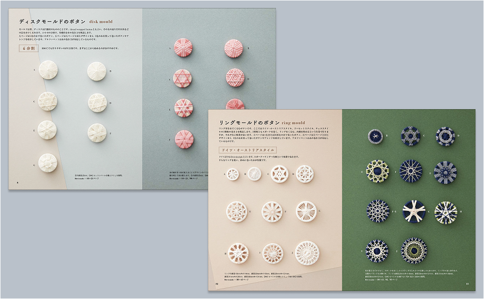 新装版 糸ボタンの本 糸を巻いて作る 小さくて愛らしい手作り