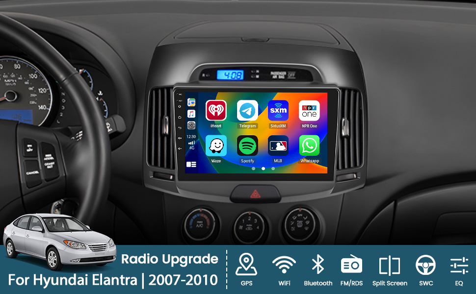 Roinvou 8 Cores 6+128G Android Radio Upgrade for Hyundai Elantra 2007-2010