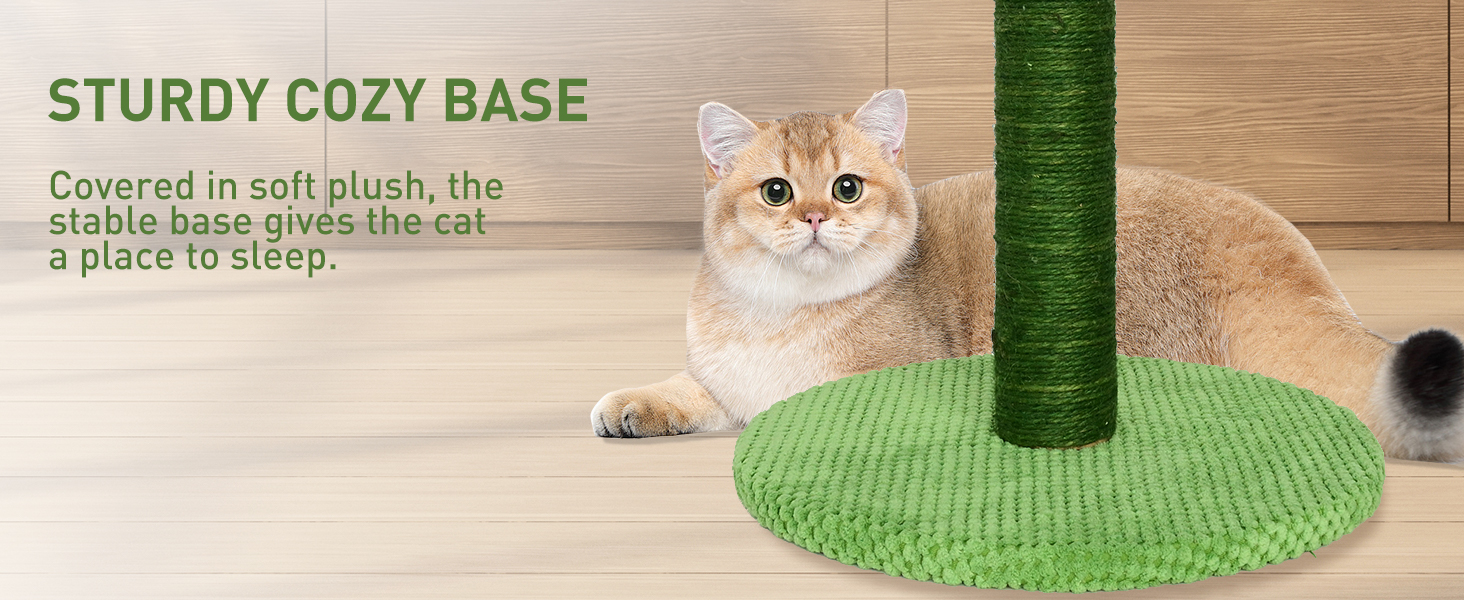HivaolJoy Cat Scratch Post 25'' Cactus Scratching Posts