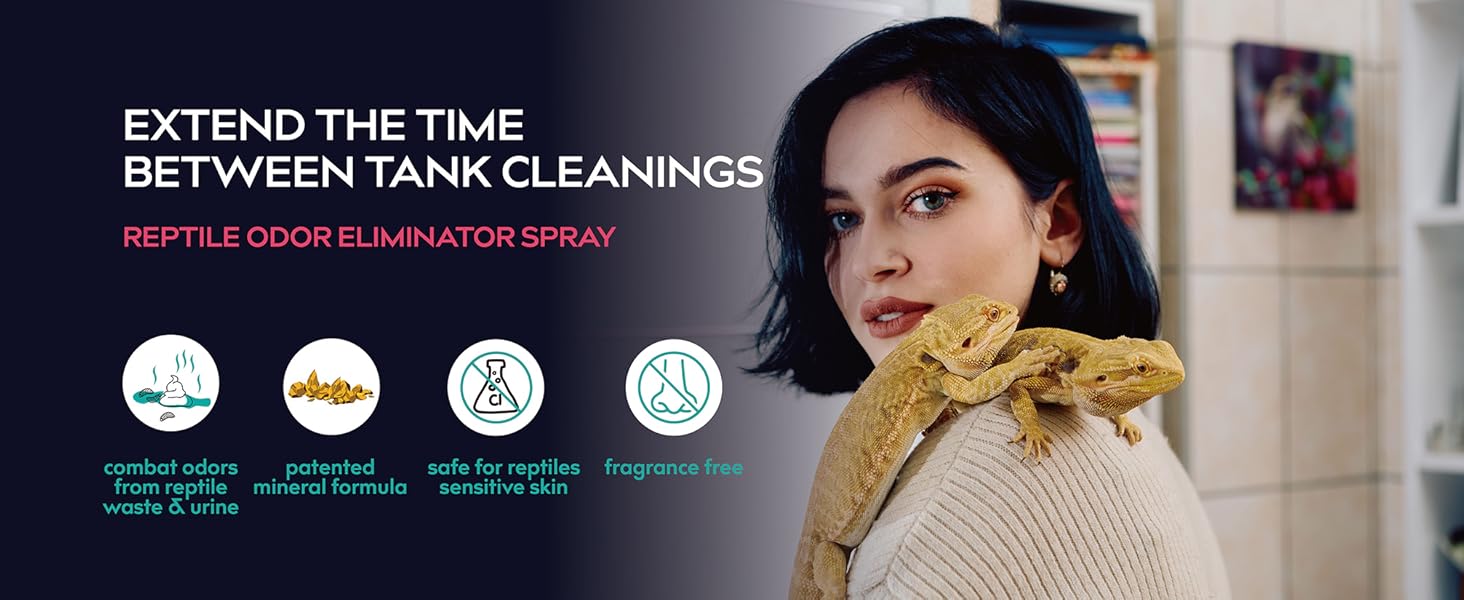 reptile odor eliminator, dynamic element, bearded dragon smell remover