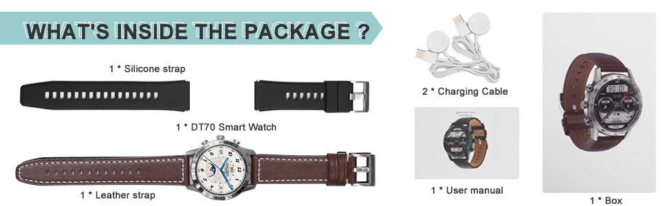 DT70 Smart watch Silver