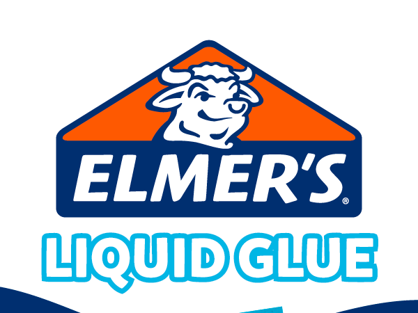 elmers liquid glue pourables slime sticky activity kids school blue orange kindergarten teacher gue