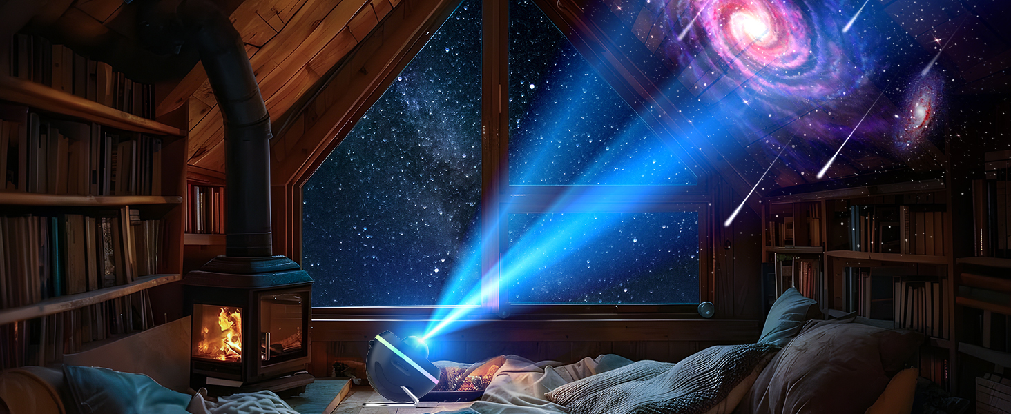 Galaxy Projector for Bedroom, HD 13 in 1 Star Projector for