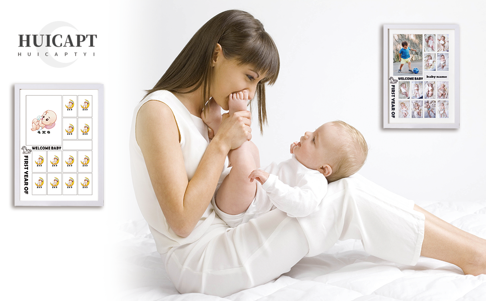 12 month picture frame for baby first year