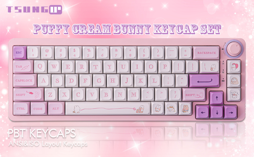 Customizable Yugui Dog Keycaps With XDA Profile, Sublimation PBT, And  Purple/Pink Key Accessories 145 Opal Key West HKD230808 From Look_up_mee,  $23.9