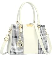 KKXIU 3 Zippered Compartments Purses and Handbags for Women Top Handle Satchel Shoulder Ladies Bags