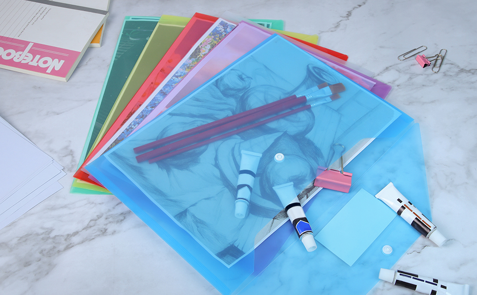 Plastic Wallets A4 Plastic Folders Document File Folder Plastic