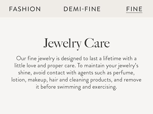 how to care for your fine jewelry