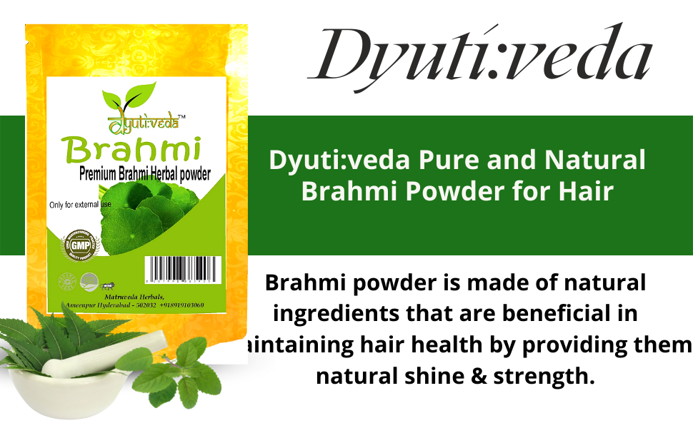 Dyutiveda Pure and Natural Brahmi Powder for Hair, 50 gm Amazon.in