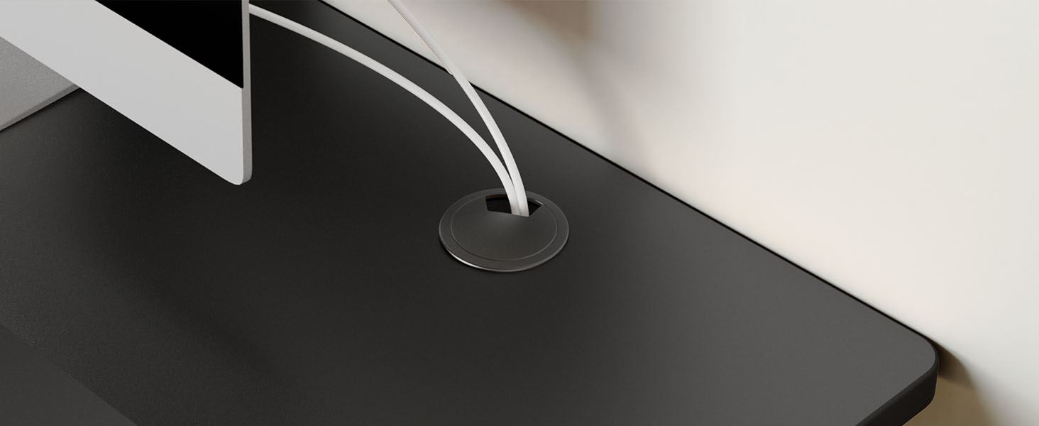 Adjustable Standing Desk with Wire Hole