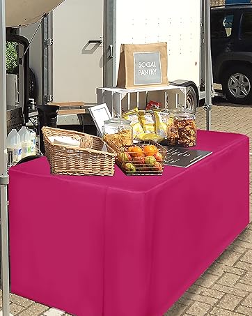 hot pink table covers