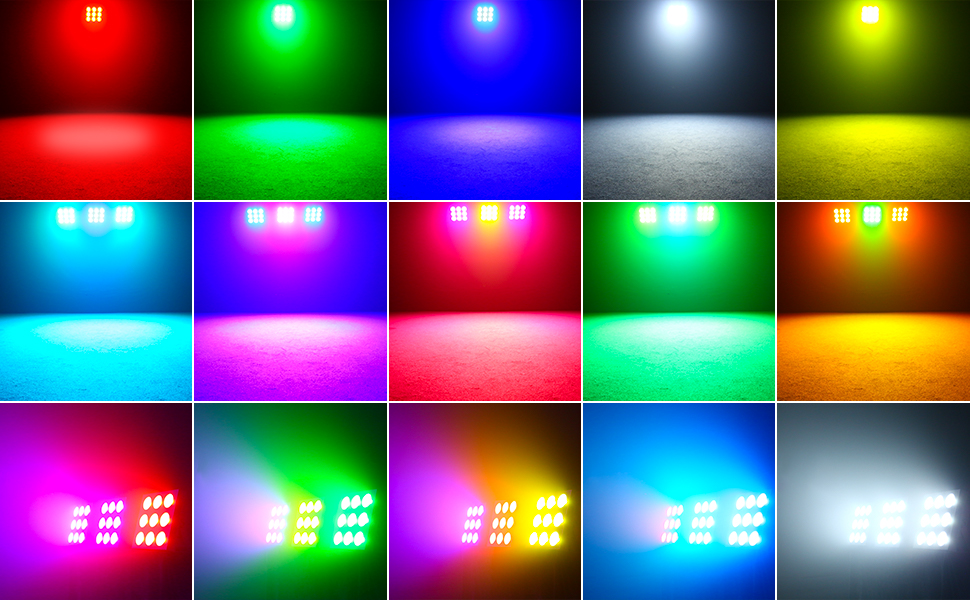 Amazon.co.jp: ZonQoonz 135W 9LED ステージライト RGBW(赤・緑