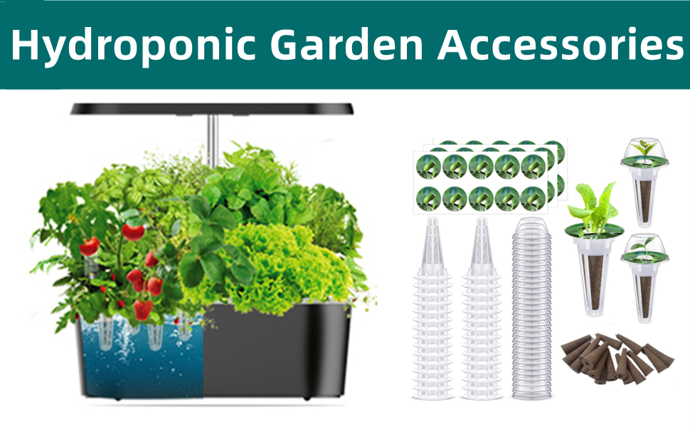 120 PCS Hydroponic Seed Pod Kits, Aero Growing Kit with 30 PCS Grow Baskets 30 PCS