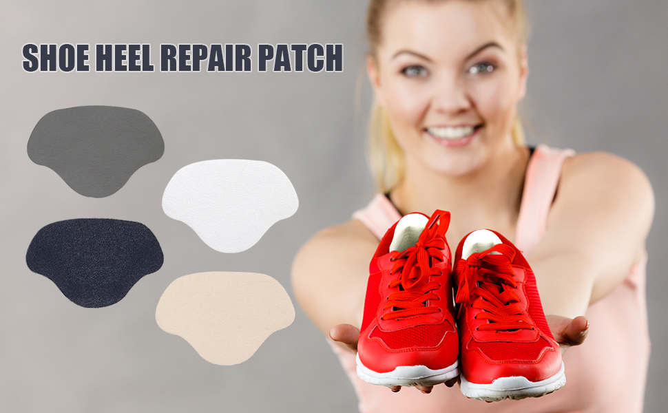 8 Pairs Shoe Heel Repair Patch 4 Colors, Sneaker Hole Repair Patch Kit