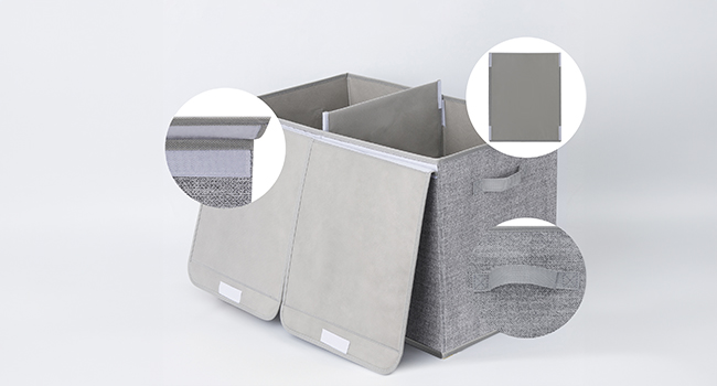GRANNY SAYS Toy Box Storage, Grey, Pack of 1