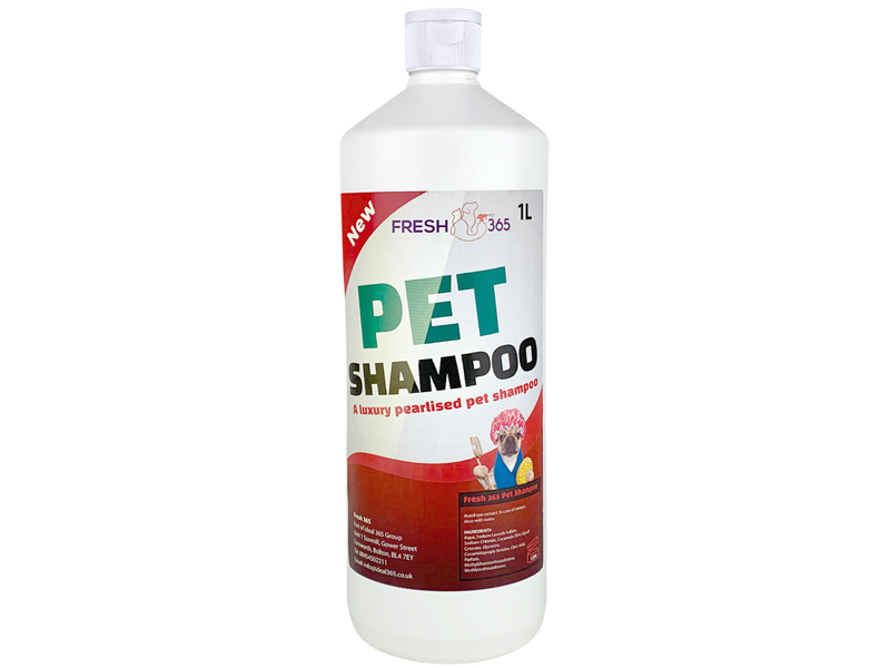 Super Fresh Smelling Pet Shampoo (1 litre) Pet Shampoo Bottle