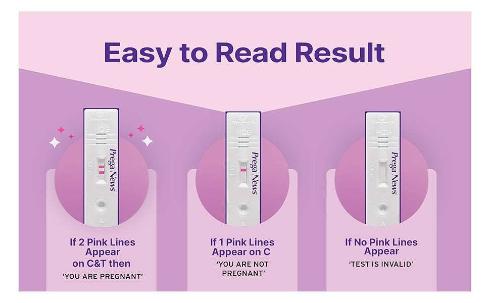 Buy Prega News One Step Urine HCG Pregnancy Test Kit Device (Pack of 3