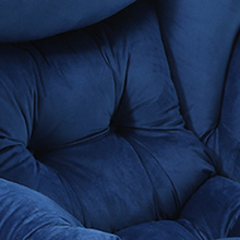 SOFT FABRIC Navyblue Armchair Set