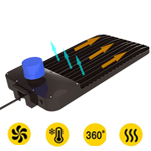 300W LED Street Lights outdoor cooling housing