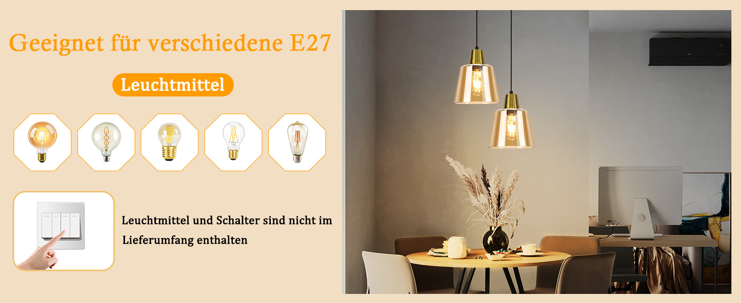 pendellampe e27
