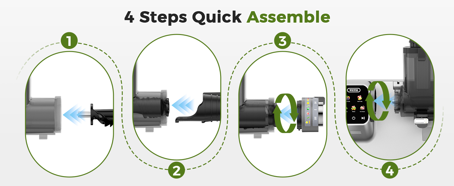 4 Steps Quick Assemble