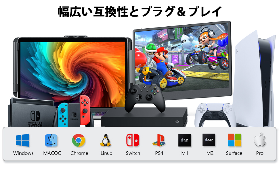 デュアルディスプレイ ダブルモニター トリプルモニター 15.6インチ zt01.jpg