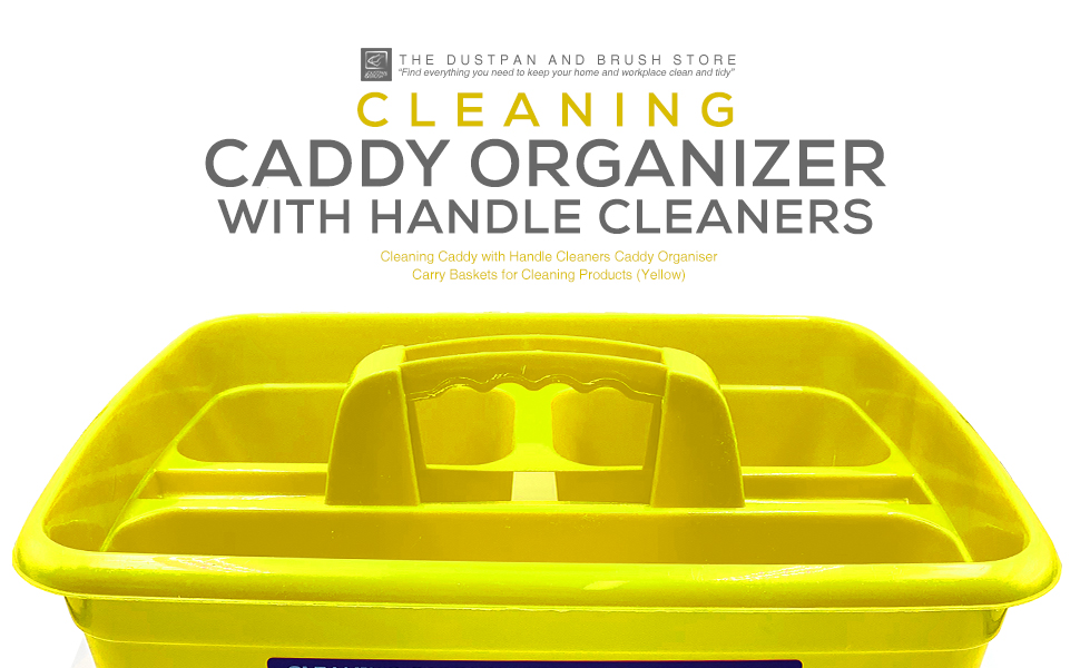 TDBS The Dustpan and Brush Store Cleaning Caddy with Handle Cleaners