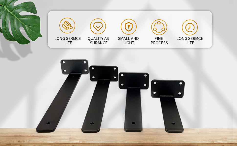 6 Pack Invisible Shelf Brackets 6 Inch,Shelf Support