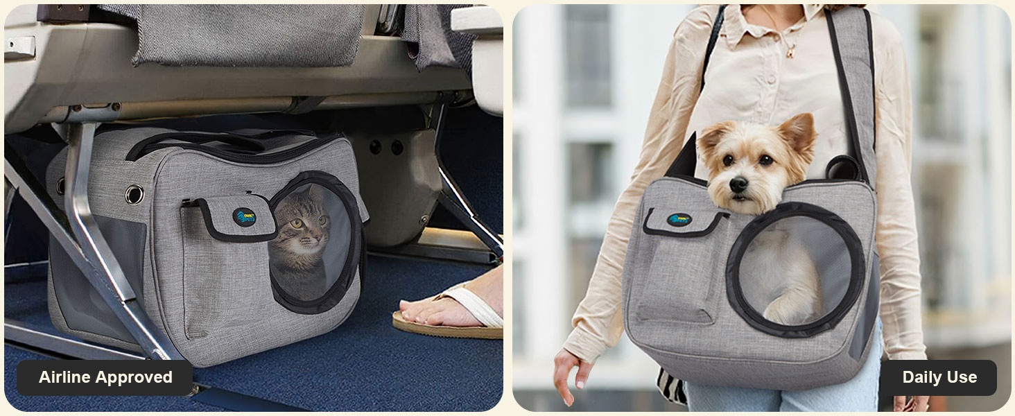 medium dog carrier small dog sling carrier dog purse puppy purse for small dogs 0-15 lbs cat tote ba