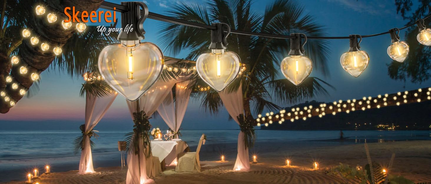 Heart-Shaped Festoon lights