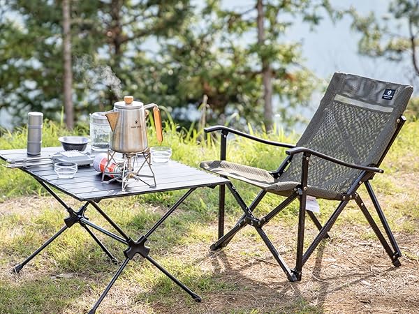 キャンピングムーン　ローチェア　カーキ　2点セット CAMPING MOON 焚き火 ローチェア 難燃チェア カーキ 2脚まとめ