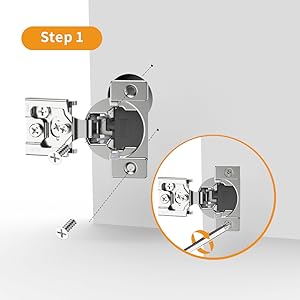 Soft Close Hinges for Kitchen Cabinet Hinges Satin Nickel Hidden Hinges Stainless Steel Concealed