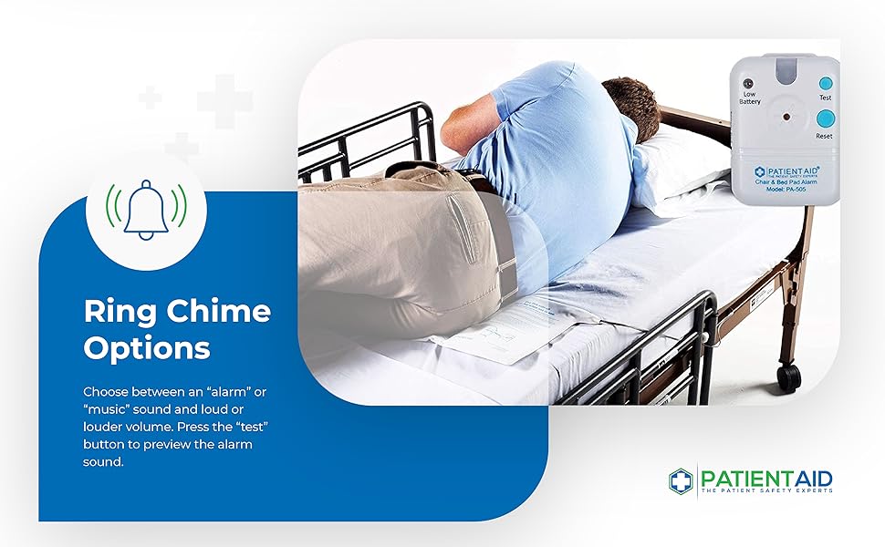 Patient Bed Alarm, 10" x 30" Bed Pad with Motion Sensor