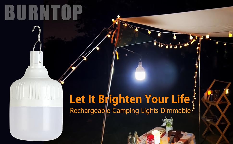 5pcs Camping Lights Camping Accessories 4 Lighting Modes Camping Light