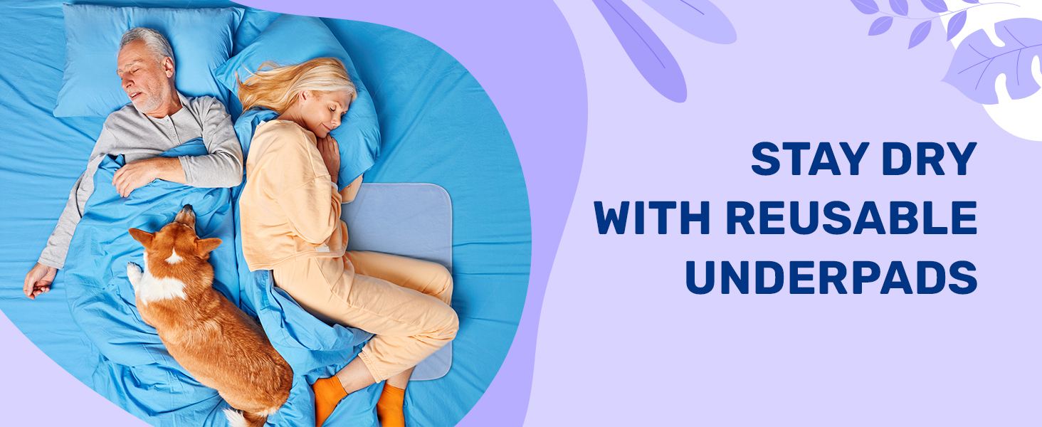 Hearth & Harbor Incontinence Bed Pads Washable Waterproof