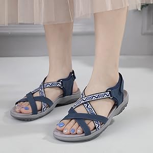 bequeme offene zehenpartie sandale im freien