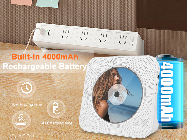 cd player with speakers