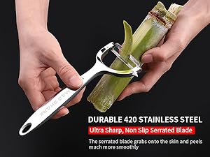 Y-Peeler: Sharp, Durable Tool for Effortless Veggie &amp;amp; Fruit Peeling