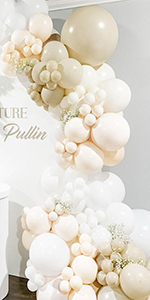 blush ivory balloon