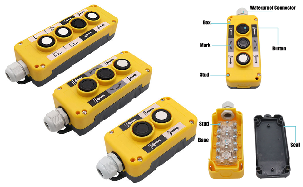 Crane Pendant Control Switch Box
