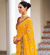 bandhani saree