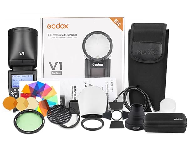 Canon - GODOX V1C Canon EOS用 + AK-R1 セット　新品未使用品 Amazon.com : Godox V1 V1C Camera Flash with AK-R1