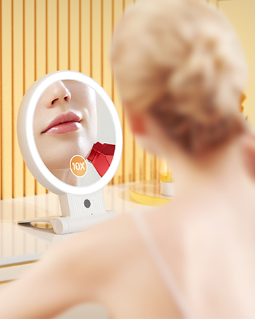 1x/10x Magnifying Mirror for Desk
