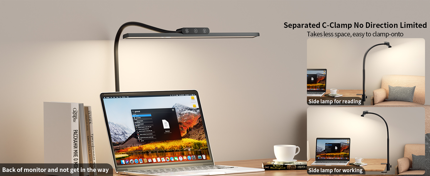 KableRika Desk Lamp,Led Desk Lamp for Home Office,Eye Care Desk Light