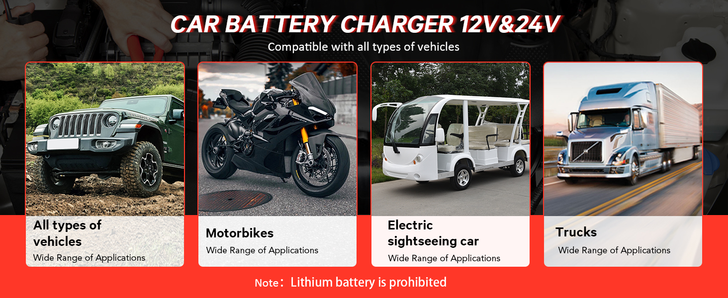 10A car charger battery